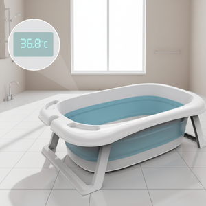 Bañera con Termómetro para Bebé, Bañera Plegable para Bebé, Tinas de Bebé - Product Image 3