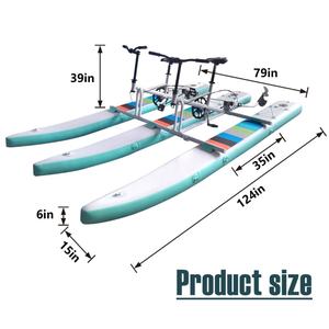 Vélo aquatique gonflable à hélice pour 2 personnes avec <span class=keywords><strong>trois</strong></span> pontons en Drop Stitch pour les loisirs aquatiques - Product Image 3