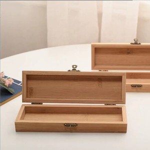 Caja de almacenamiento de madera para almohadillas de tinta, sellos, bolígrafos de escritorio, papelería, portátil, de color sólido, con capacidad para 7 unidades - Product Image 3