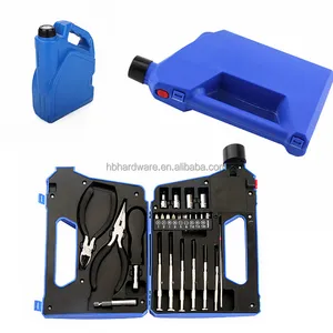 25 Piece Gift Promotional Engine Oil Pot Bottle Shape Case Handy Box Led Light Portable Screwdriver Bit Socket Tool Set Tool Kit