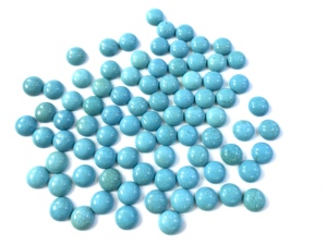 Alta <span class=keywords><strong>pietra</strong></span> turchese lucido <span class=keywords><strong>Howlite</strong></span> cabochon rotondi perline pietre preziose gioielli fai da te per anello - Product Image 3