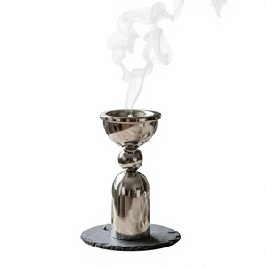 Stainless Steel <b>Incense</b> <b>Burner</b> <b>Holder</b> Aromatherapy Diffuser for Home Decor All-Season Use Elegant Arabic Mabkhara Metal - Product Image 1