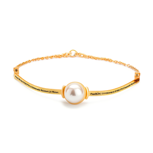 Bracelet en perles en acier inoxydable 316L plaqué or PVD, bijoux durables et résistants pour femmes - Product Image 2