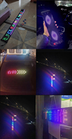 Pantalla LED Flexible para Coche con Bluetooth y APP, Pantalla Publicitaria a Todo Color, Adhesivo Inteligente para Coche, Equipo Publicitario Más Vendido
