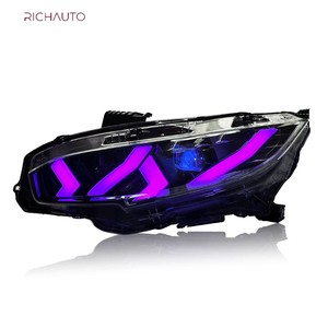Per 2016-2021 faro <span class=keywords><strong>Honda</strong></span> <span class=keywords><strong>Civic</strong></span> X - LED con DRL e indicatore di direzione dinamico-fari di sostituzione diretta - Product Image 2
