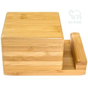 Compact and Stylish Minimalist Design Bamboo <b>Vinyl</b> Record Display Stand - Product Image 6