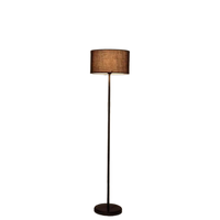 Lampadaire LED Postmoderne Minimaliste de Luxe en Fer avec Abat-jour Rose à Hauteur Réglable pour Décoration de Projets Hôteliers et Commerciaux dans le Salon et la Chambre