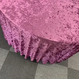 Elegant Crushed Velvet Tablecloth For Weddings Parties And Events