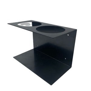 Porte-savon mural en acrylique noir personnalisé, <span class=keywords><strong>double</strong></span> porte-shampoing - Product Image 1