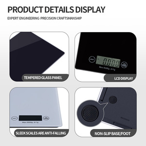 Balance de précision 1g pour épices, populaire, avec écran tactile en <span class=keywords><strong>verre</strong></span> <span class=keywords><strong>trempé</strong></span> et panneau résistant à l'huile pour la pâtisserie - Product Image 3