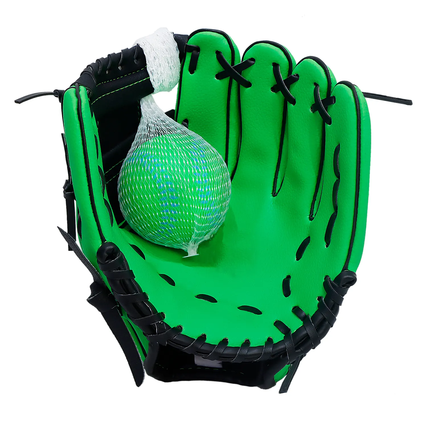 Baseball Glove Tee Ball Mitts with Foam Ball for Kids Play & Training