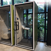 Cabine de réunion insonorisée modulaire à installation facile, niveau A, pour la confidentialité vocale, idéale pour les hubs de bureaux