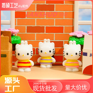 Figura de Resina de Hello Kitty, Miniatura 3D con Forma de Animal, Adorno Decorativo para el Hogar - Product Image 3