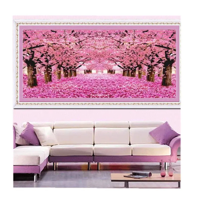 Large Cherry baum 5D Diamond Painting Full Drill Crystal Rhinestone Pictures Arts geformt Craft Home Decoration kit für erwachsene