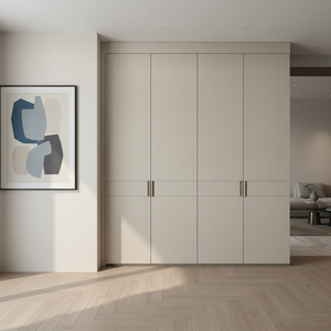 Armoire modulaire de luxe en mélamine, type <span class=keywords><strong>tablette</strong></span>, étagères ouvertes, meuble de chambre à coucher - Product Image 2