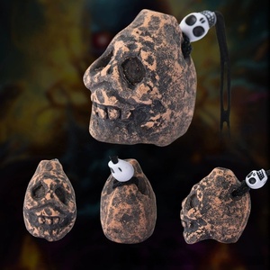 Mini Silbato Antiguo de Calavera con Cordón, Silbato Azteca Maya de Grito de Fantasma para Hacer Ruido en Halloween - Product Image 6