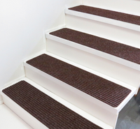 Marches d'escalier en polyester recyclé auto-adhésives sans colle, antidérapantes, pour la protection des sols, style moderne
