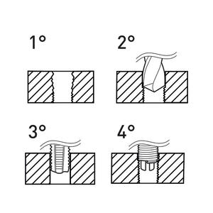 Outils de coupe, réparation de filetages, KIT DE RÉPARATION DE FILETAGES MÉTRIQUES FERVI F-COIL - E011D - Product Image 1