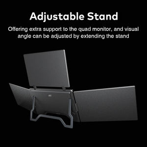 Moniteur portable 15,3 pouces 1200P Quad USB-C 1 câble IPS HDR double écran pour ordinateur portable, idéal pour les professionnels et la promotion, extension d'écran pour ordinateur portable - Product Image 6