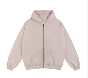 Cardigan à capuche zippé délavé style vintage, nouvelle collection automne-hiver 2022, tendance, pour homme - Product Image 2