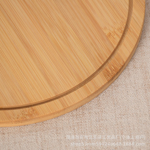 Planche à pizza en bambou, plateau de découpe rond de 9 pouces et 10 pouces pour steak, gâteau, pain, cuisson et grillades - Product Image 4