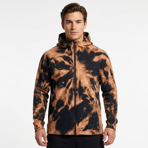 Men's Embroidered Digital Printing Hooded Fleece Pullover <b>Jacket</b> Regular Fit Eco-Friendly Casual Vacation Winter Wear - Product Image 1