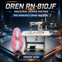 Machine à coudre pour la fabrication de perruques RN-810JF, équipement pour la confection de perruques pour hommes chauves.
