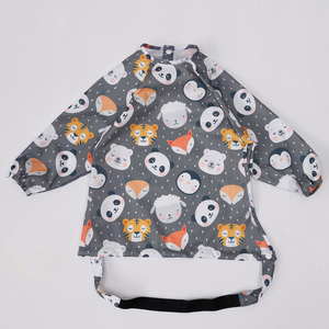 뒤집을 수있는 방수 아기 수유 턱받이 높은 의자 Cospal 재사용 가능한 유아 의류 OEM 서비스 후크 루프 폐쇄 항균 - Product Image 3