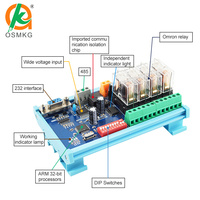 Carte de relais à 4 canaux Oshangming 12V/24V, module relais, RS485 RS232, carte d'extension Modbus RTU PLC pour unité de relais LED