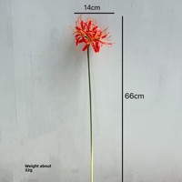 KYHY Seiden-Kunstblumen Spinnenlilien Regen-und-Wind-Lilien Rote Lilien-3D-Druck Heimdekoration Hochzeitsfotografie