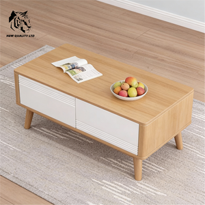 Mesa de Centro Moderna de Madera, Diseño Nuevo, Muebles para Sala de Estar, Fácil de Ensamblar, Precio Competitivo, Gran Stock Disponible, Envío Inmediato, Proveedor Chino - Product Image 2