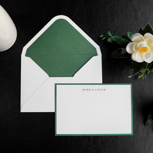 <span class=keywords><strong>Prix</strong></span> usine Logo personnalisé inscriptible blanc plaine Double pont carte de papier intérieur avec <span class=keywords><strong>enveloppe</strong></span> de doublure <span class=keywords><strong>verte</strong></span> - Product Image 1
