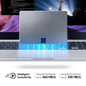 870 QVO MZ-77Q2T0B/AM 2TB 2.5" 7มม. SATA III 6Gb/s สูงสุด 560MB/s อ่าน 530MB/s เขียน ฮาร์ดดิสก์ SSD ภายใน - Product Image 5