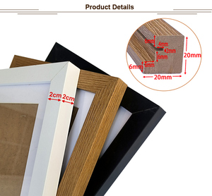 Bán buôn MDF trang trí công phu khung ảnh bằng gỗ khung ảnh trong các kích cỡ A5 A4 A3 4x6 8x10 UV in ấn để sử dụng nhà - Product Image 2