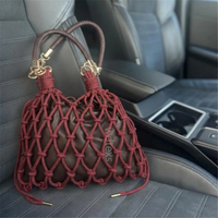 Sac à bandoulière en crochet bohème couleur personnalisée, sac de plage en macramé tricoté pour l'été, cadeau pour vous