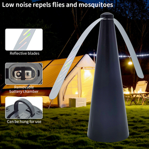 Di động ngoài trời trong nhà Dã Ngoại ruồi răn đe Fly Repellent người hâm mộ pin Powered Fly người hâm mộ cho bảng - Product Image 4