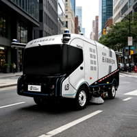 Balayeuse routière électrique autonome AOMAN avec moteur et engin pour l'entretien des routes municipales, des aéroports et des parcs