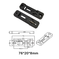 Kit de montaje de carril DIN para bujes USB, resorte de plástico accionado, 20 de ancho, nuevo estilo