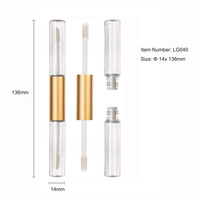 HUIHO — bouteille de brillant à lèvres Double face en acrylique, Logo personnalisable de luxe, pièces, vente en gros
