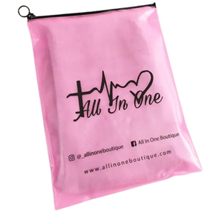 Tùy chỉnh túi nhựa bao bì màu hồng trượt Zip túi nhựa dây kéo túi cho bikini quần áo bơi - Product Image 3