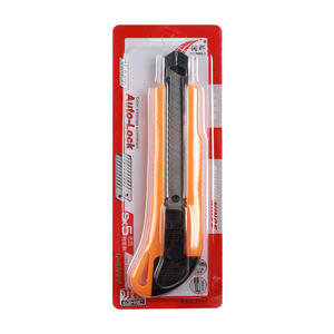 มีดคัตเตอร์ซันฮู 20 ซม. สีส้ม พร้อมระบบล็อคอัตโนมัติ สำหรับงานหนัก - Product Image 4