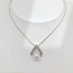 Collier unique en argent sterling 925 plaqué or 14 carats avec pendentif coquillage et zircon, style goutte d'eau, minimaliste, pour mariée - Product Image 5