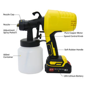 Pulvérisateur de <span class=keywords><strong>peinture</strong></span> professionnel RYNEX <span class=keywords><strong>Pistolet</strong></span> à <span class=keywords><strong>peinture</strong></span> sans fil HVLP - Product Image 6