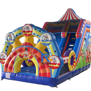 Nhà Máy Joker lớn Inflatable khô trượt ngoài trời Đảng Bouncer <span class=keywords><strong>bouncy</strong></span> lâu đài nhảy nhà - Product Image 1