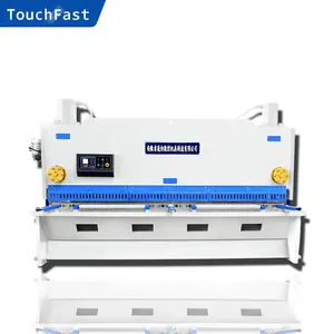 Mesin pemotong Guillotine baja ringan panjang, Max 6mm 3200mm dengan sistem kontrol P40T untuk potongan akurat dan kecepatan tinggi