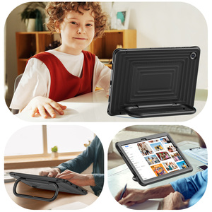 เคสแท็บเล็ตแบบแข็งแรงทนทานสำหรับ <span class=keywords><strong>iPad</strong></span> 10th 11th Air <span class=keywords><strong>Pro</strong></span> <span class=keywords><strong>Samsung</strong></span> A9 Plus พร้อมขาตั้ง สายสะพายไหล่ กันกระแทก OEM ODM - Product Image 4