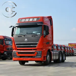 Truk traktor truk traktor Cng bekas, roda Howo T7h Cng 6x4 10 baru, kepala truk traktor Cng C7h