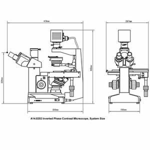 Microscope biologique inversé trinoculaire à contraste de phase pour clinique et laboratoire de recherche - Product Image 4
