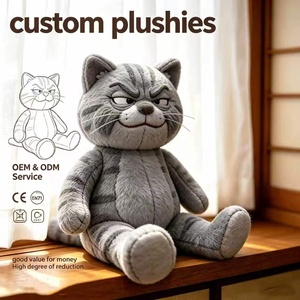 Peluche de Gato Tabby Personalizado al por Mayor, Peluche Suave de <span class=keywords><strong>Mascota</strong></span>, Suministro de Peluches Personalizados al por Mayor - Product Image 1