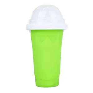 Vente chaude été magique presser Silicone congelé Slush tasse jus fabricant de crème glacée Smoothie tasse